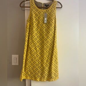🌼 Apt. 9 Yellow Lace Sleeveless Shift Dress – NWT 🌼